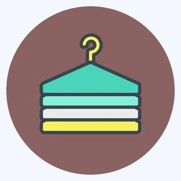 Icon Fitting Room. suitable for Business symbol. color mate style. simple des Stock Illustration