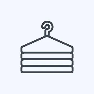 Icon Fitting Room. suitable for Business symbol. line style. simple design ed Stock Illustration
