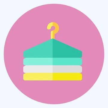 Icon Fitting Room. suitable for Business symbol. flat style. simple design ed Stock Illustration