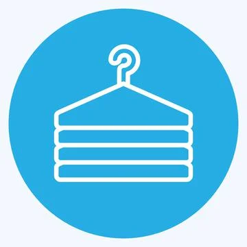Icon Fitting Room. suitable for Business symbol. blue eyes style. simple desi Stock Illustration
