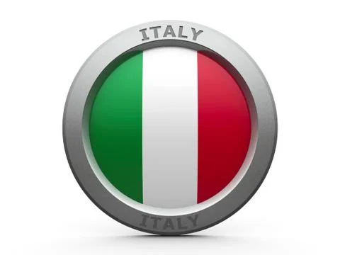Icon - Flag of Italy Stock Illustration