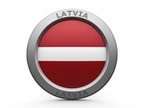 Icon - Flag of Latvia Stock Illustration