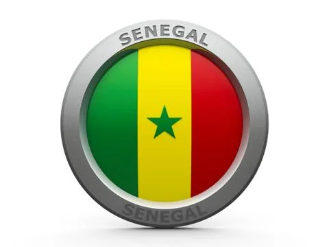 Icon - Flag of Senegal Stock Illustration