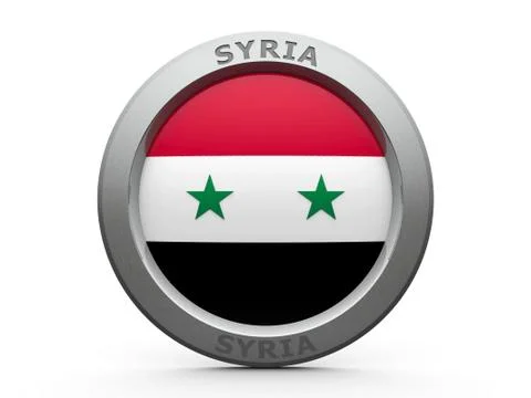 Icon - Flag of Syria Stock Illustration