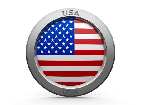 Icon - Flag of USA Stock Illustration