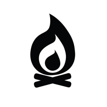Icon Flammable symbol on lab, vector ESP10 Stock Illustration