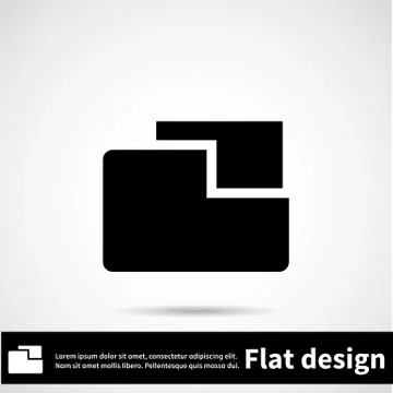 Icon flat design Stock Illustration