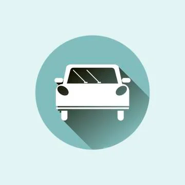 Icon flat  element car  Stock Illustration