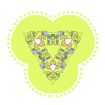 Icon Flat Style 3d Development Illustrazione stock