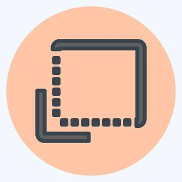 Icon Flip to Back - Flat Style - Simple illustration,Editable stroke 스톡 일러스트