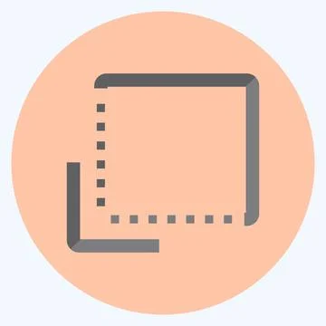 Icon Flip to Back - Flat Style - Simple illustration,Editable stroke 스톡 일러스트