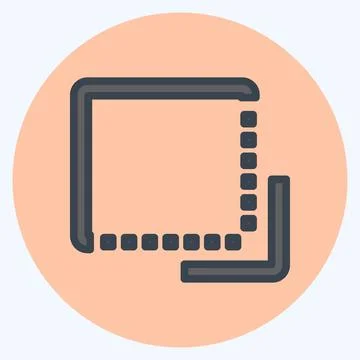 Icon Flip to Front - Flat Style - Simple illustration,Editable stroke 스톡 일러스트