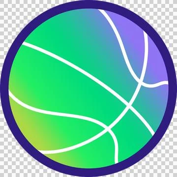 Icon is floating on transparent background, showcasing flat design gradient fill 스톡 일러스트