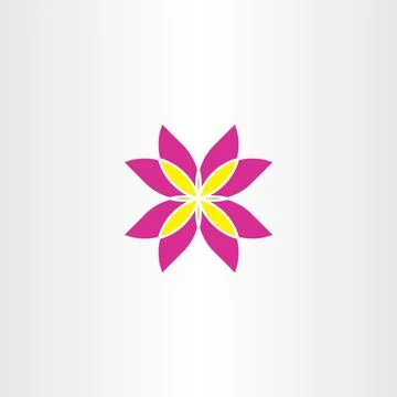 Icon flower abstract vector symbol sign Stock-Illustration