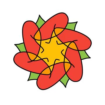 Icon of flower Stock Illustration
