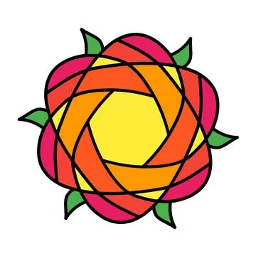 Icon of flower Stock Illustration