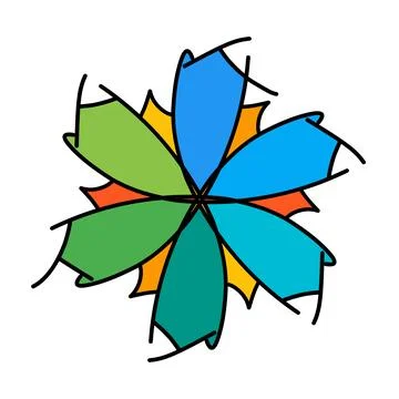 Icon of flower Stock Illustration