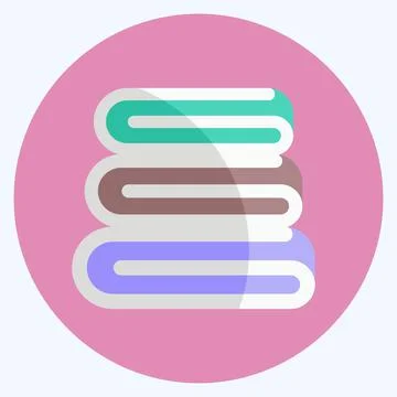 Icon Folded Clothes. suitable for Tailor symbol. flat style. simple design ed イラスト素材