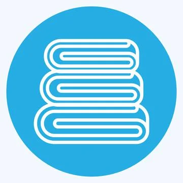 Icon Folded Clothes. suitable for Tailor symbol. blue eyes style. simple desi イラスト素材