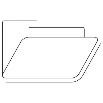 Icon of a folder representing file organization, document storage イラスト素材