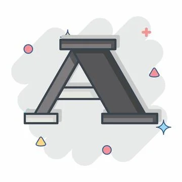 Icon Font. related to Post Office symbol. comic style. simple design editab.. Stock Illustration