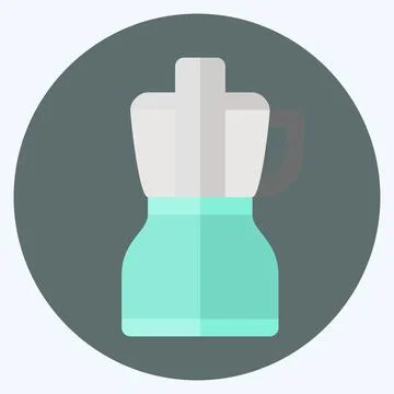 Icon Food Processor - Flat Style - Simple illustration,Editable stroke イラスト素材