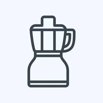 Icon Food Processor - Line Style - Simple illustration,Editable stroke イラスト素材