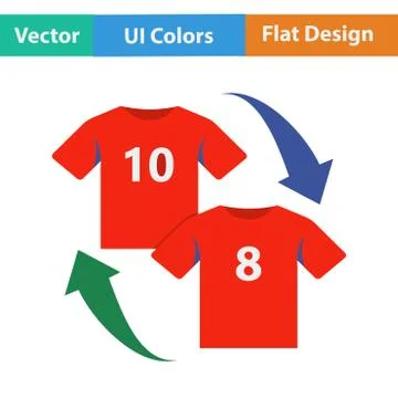 Icon of football replace Stock Illustration