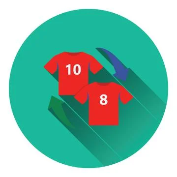 Icon of football replace Stock Illustration