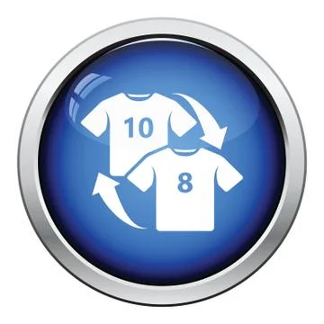 Icon of football replace Stock Illustration