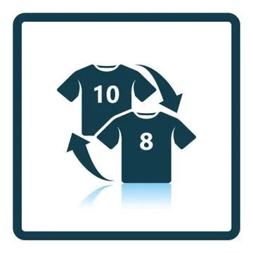 Icon of football replace Stock Illustration