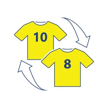 Icon of football replace Stock Illustration
