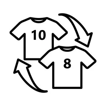 Icon Of Football Replace Stock Illustration