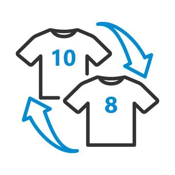 Icon Of Football Replace Stock Illustration