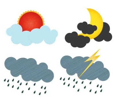 This icon for  forecast  day.vector is eps. 10. Stock Illustration