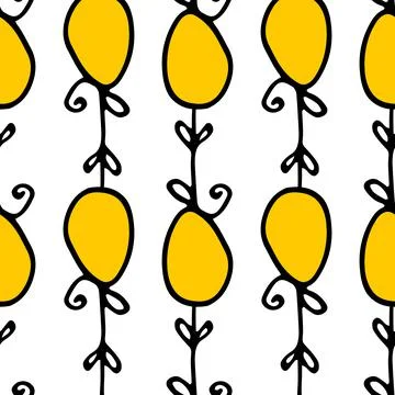 An icon in the form of a colored yellow Easter egg on a ribbon with a bow. a Stock Illustration