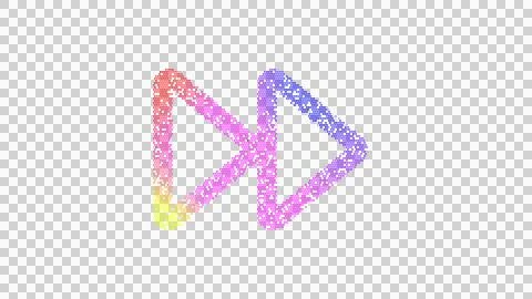 Icon forward is made up of LED square shapes. There are bright diodes and there Stock Illustration