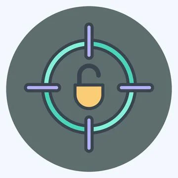 Icon Fraud Detection. suitable for education symbol. color mate style. simple Stock Illustration