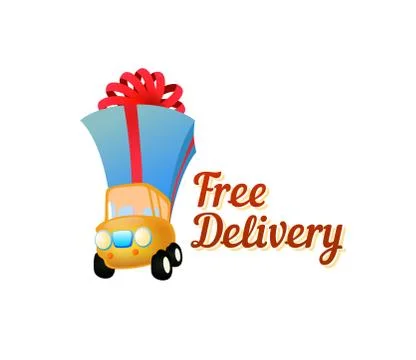 Icon Free Delivery - Vector Illustration Stock Illustration