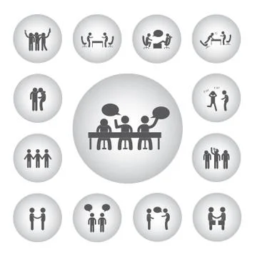 Icon for friendship Stock Illustration