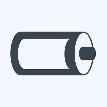 Icon Full Battery. suitable for Web Interface symbol. glyph style. simple des 스톡 일러스트