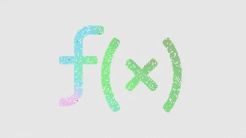 Icon function is made up of LED square shapes that shimmer and flicker. There Stock Footage 297445304