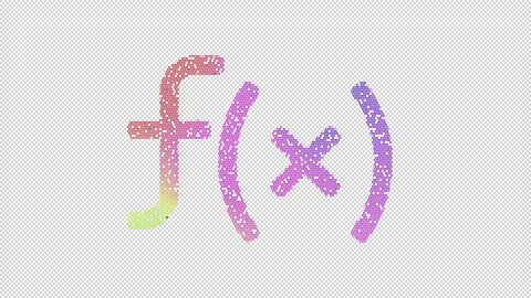 Icon function is made up of LED square shapes that shimmer and flicker. There Video stock 297446259