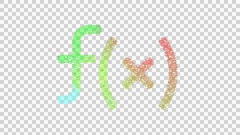 Icon function is made up of LED square shapes. There are bright diodes and there Stock Illustration