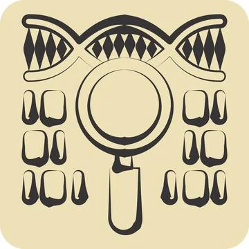 Icon Genetic Code. related to Biochemistry symbol. hand drawn style. simple.. イラスト素材