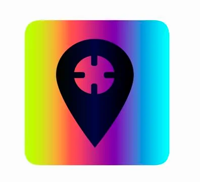 Icon geolocation, location for web site or maps Stock Illustration