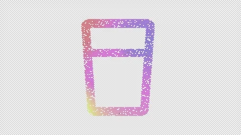 Icon glass is made up of LED square shapes that shimmer and flicker. There are Stock Footage 297446483