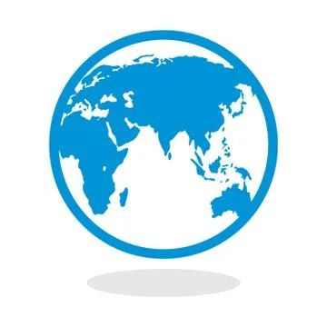 Icon of a globe for website or mobile application Stock Illustration