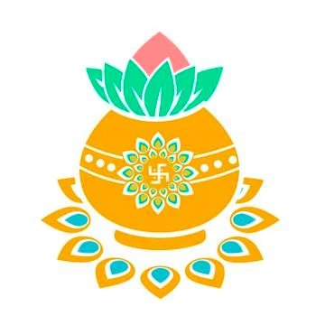 Icon gold pot Stock Illustration