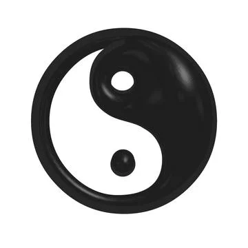 Icon good and evil Vector image. Symbol of harmony and balance Stock Illustration